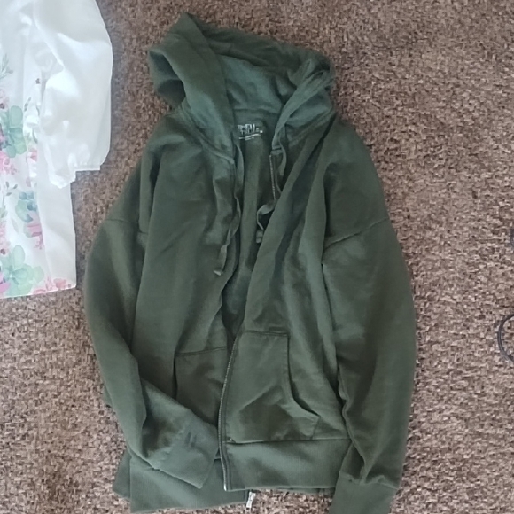 Olive Green Women's Hoodie - Picture 1 of 3